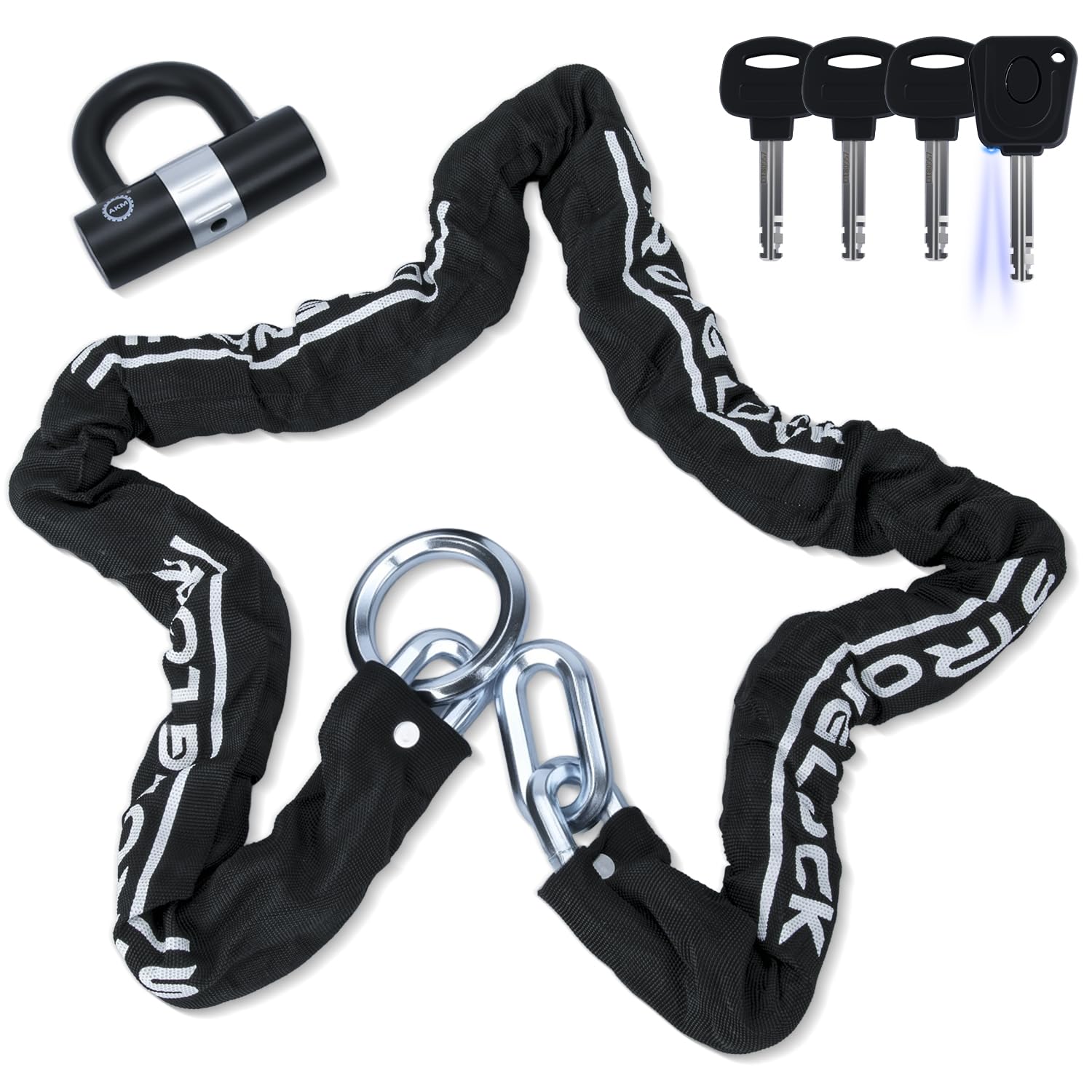 Amazon.co.jp: AKM バイクロック【高い耐切断性】極太チェーンロック φ